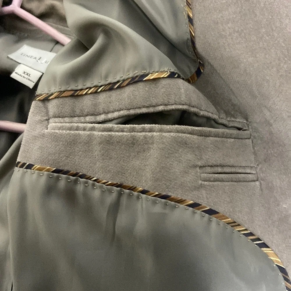 Lineal Juomo velvet grey blazer - Picture 5 of 12